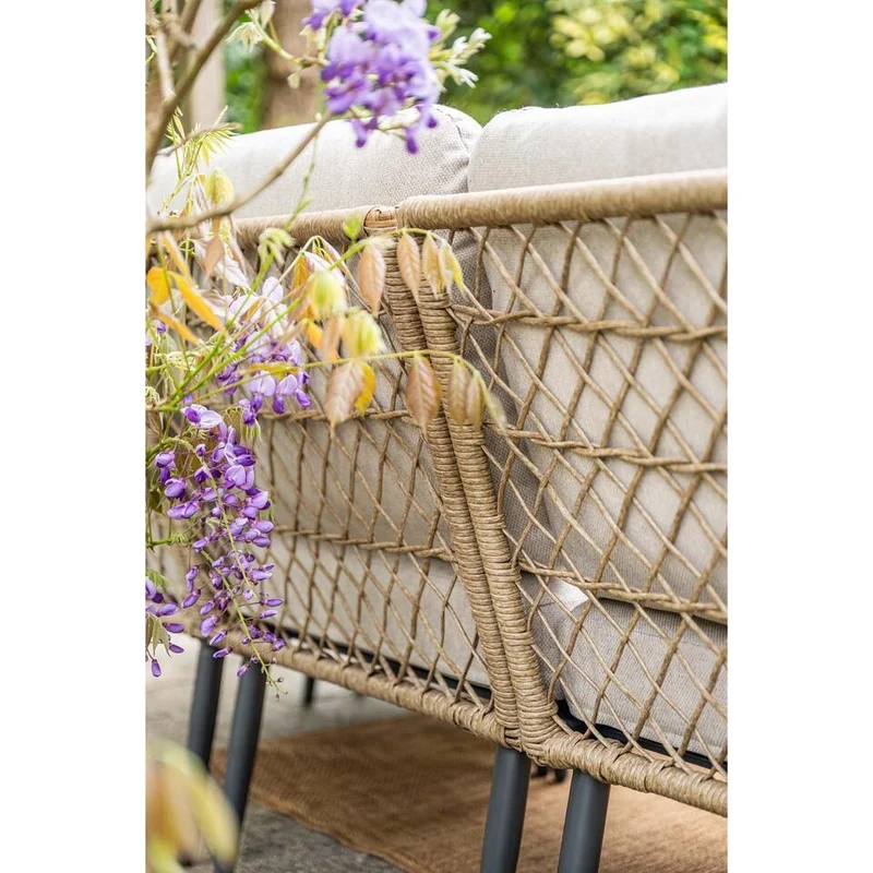 Wicker lounge-diningset Allasio - 9 persoons - Garden Impressions