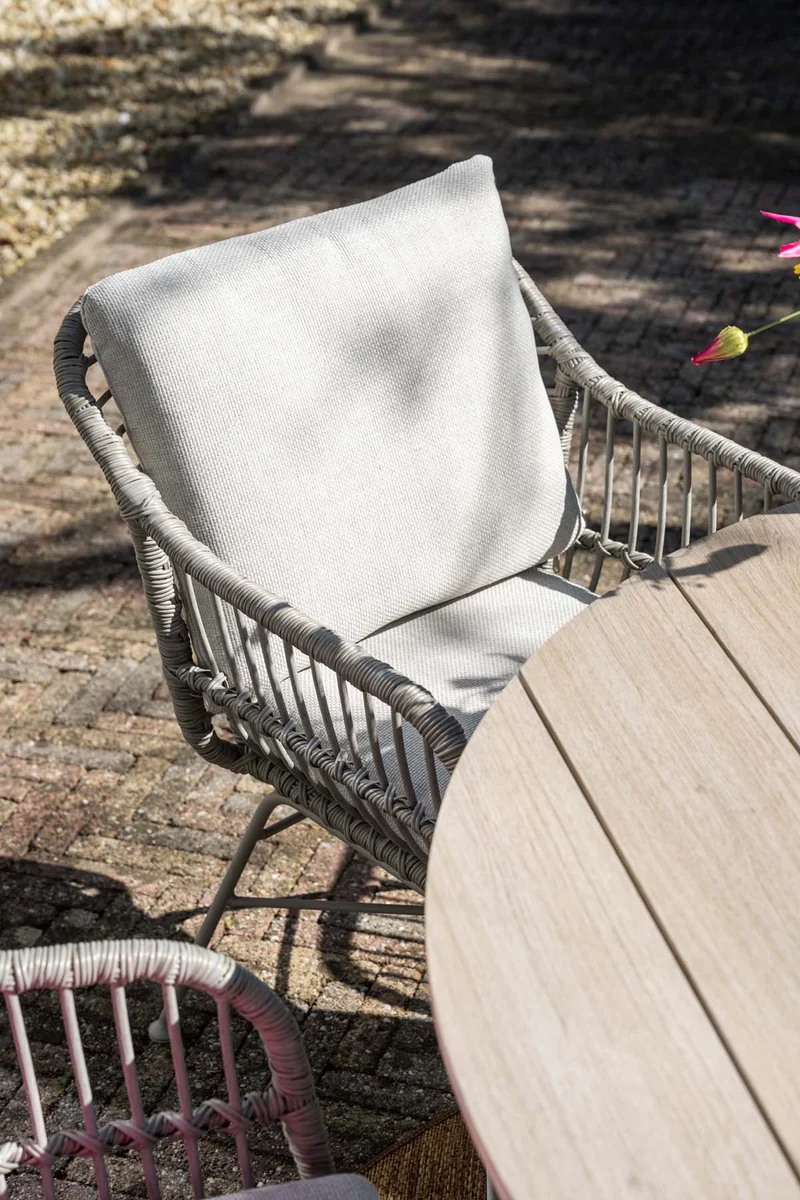 Garden Impressions Margriet tuinstoelen set van 4 taupe