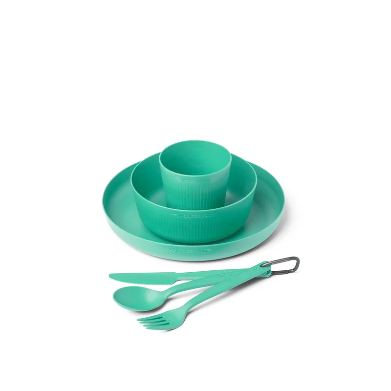 Camp Dinnerware Set with Mesh Sack - [6 Piece]