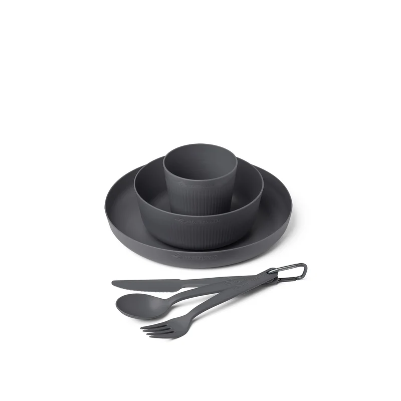 Camp Dinnerware Set with Mesh Sack - [6 Piece]