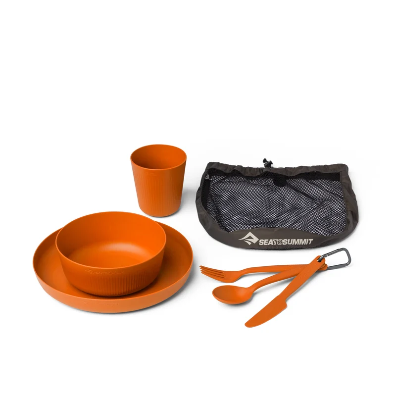 Camp Dinnerware Set with Mesh Sack - [6 Piece]