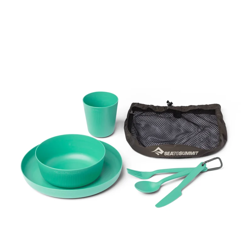 Camp Dinnerware Set with Mesh Sack - [6 Piece]
