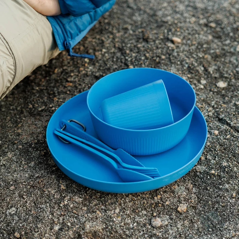 Camp Dinnerware Set with Mesh Sack - [6 Piece]