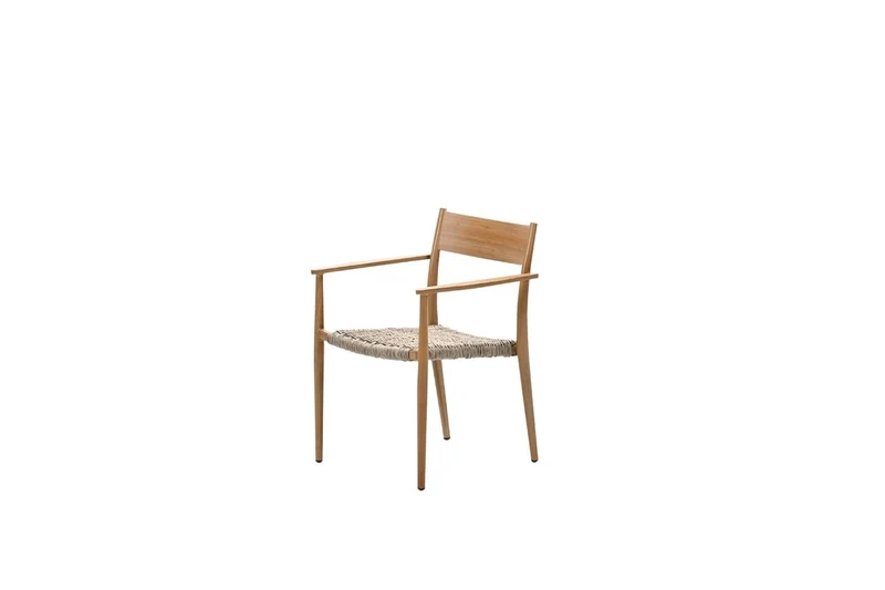 Parijs dining fauteuil - light teak look - natural - sand