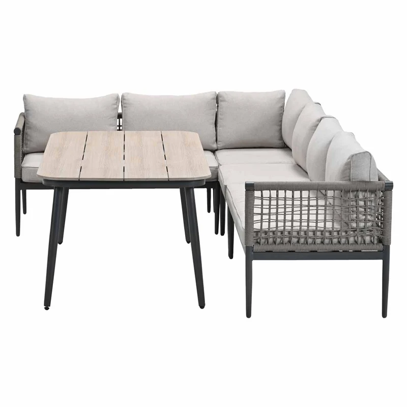 Hoekbank - lounge-diningset Teramon - taupe - Garden Impressions