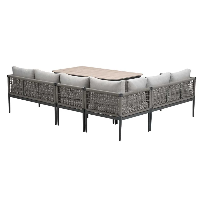 Hoekbank - lounge-diningset Teramon - taupe - Garden Impressions