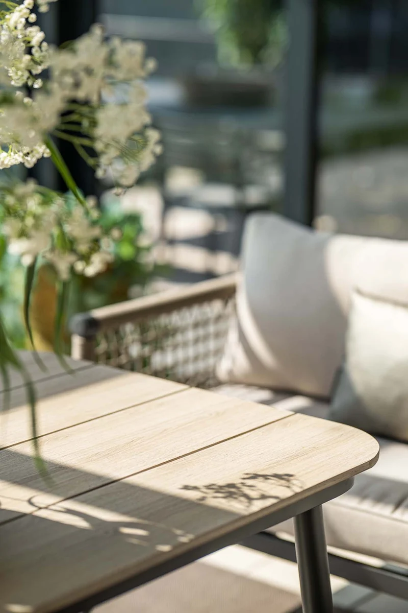 Hoekbank - lounge-diningset Teramon - taupe - Garden Impressions