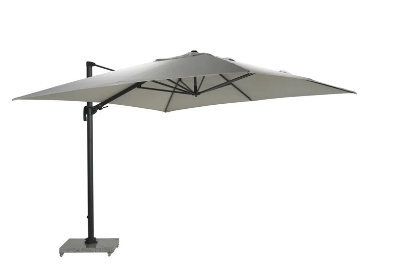 Hawaii Big Pole II parasol - 350x350 cm - carbon black - royal zand