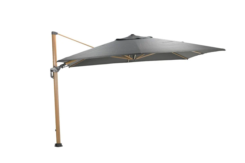 Hawaii Deluxe parasol - 300x300cm - light teaklook - royal antraciet