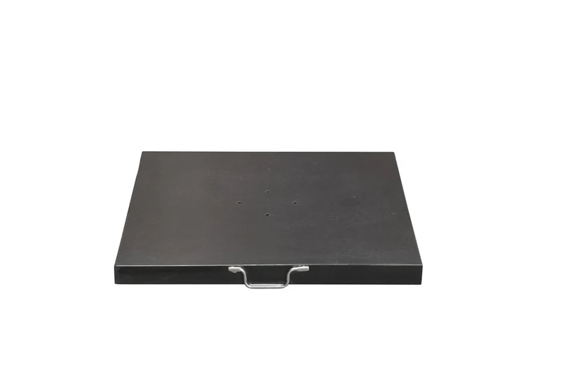 Hawaii granieten parasolvoet - 90 kg - zwart gepolijst