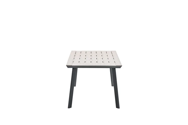 Vigo tafel - 160x90 cm - carbon black - light teak Vironwood