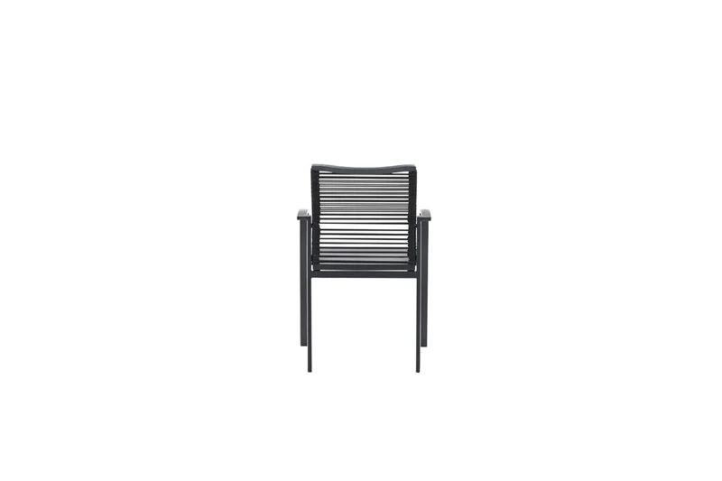 Cosmo dining fauteuil - rope donkergrijs - gevuld textileen