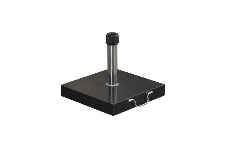 Cosmo granieten parasolvoet - 40 kg - zwart gepolijst