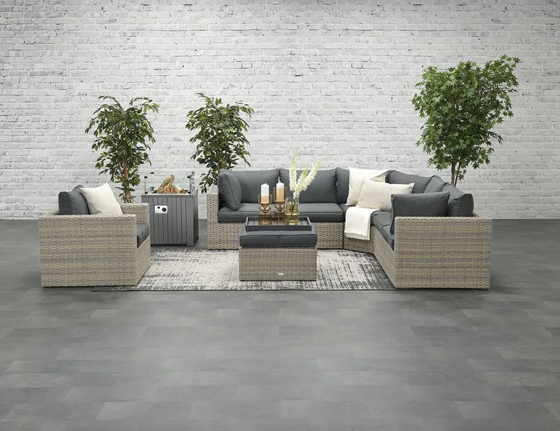 Menorca midden element - vintage willow- reflex black