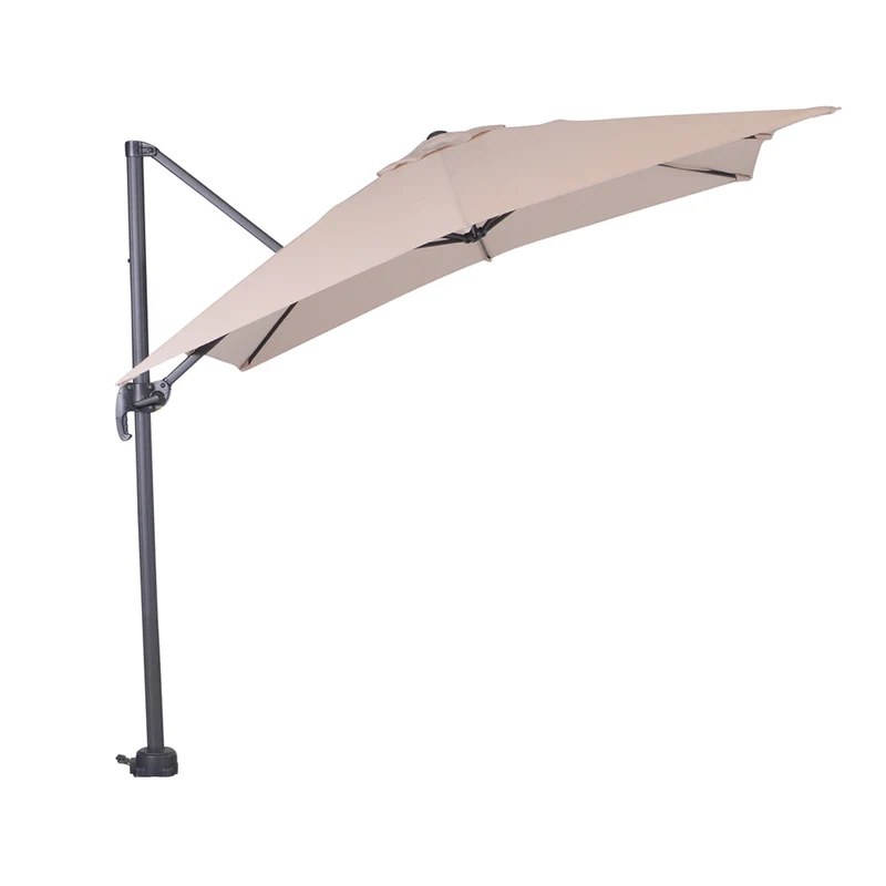 Hawaii parasol S - 250x250 cm - carbon black - ecru
