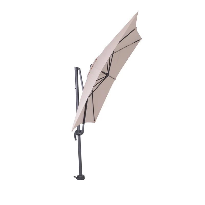Hawaii parasol S - 250x250 cm - carbon black - ecru
