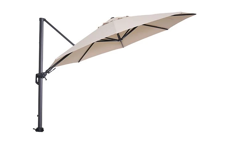 Garden Impressions Hawaii parasol - Ø350 cm - carbon black - ecru