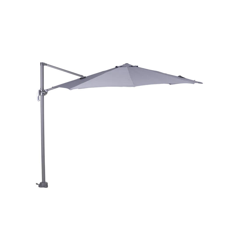 Hawaii parasol S - Ø300 cm - carbon black - licht grijs