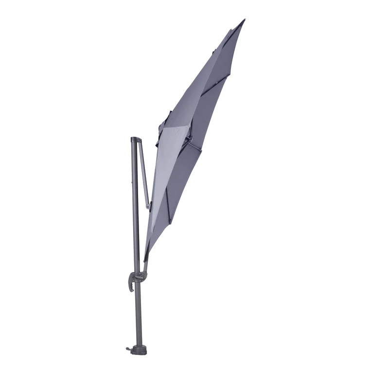 Hawaii parasol S - Ø300 cm - carbon black - licht grijs
