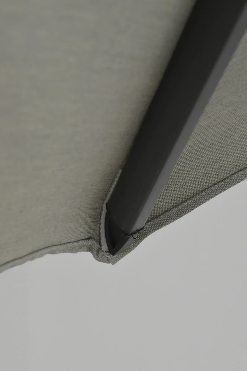 Hawaii Deluxe parasol - 300x300 cm - carbon black - royal zand