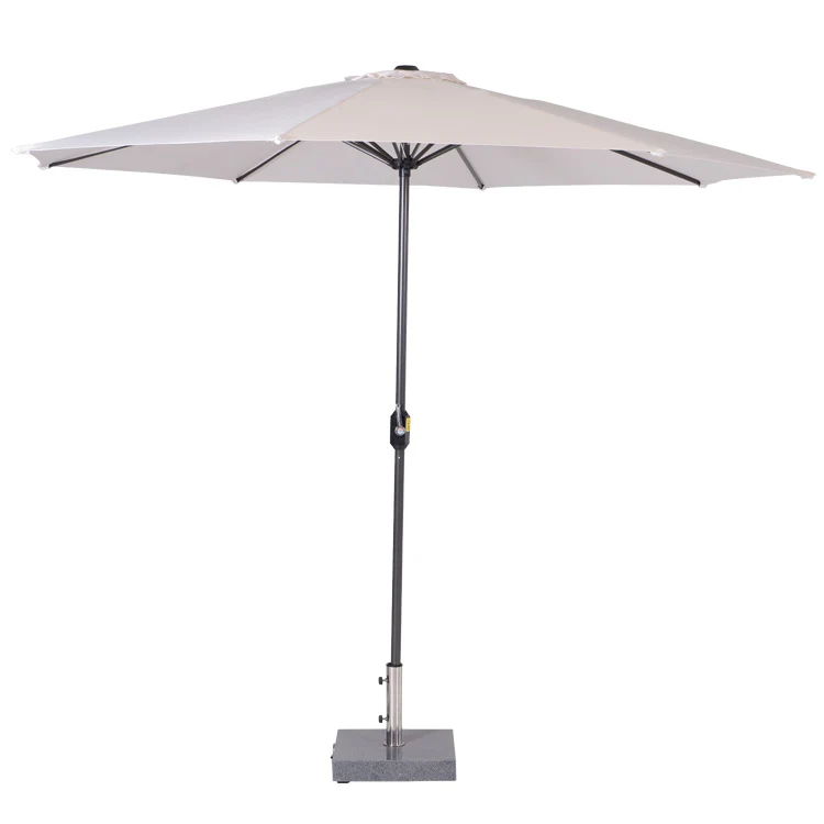Lotus parasol - Ø300 cm - carbon black - ecru