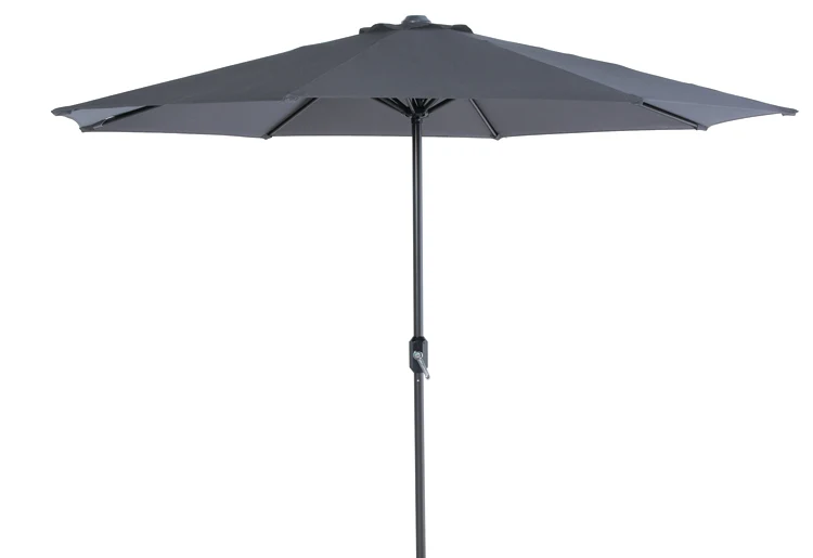 Lotus parasol - Ø300 cm - carbon black - donker grijs
