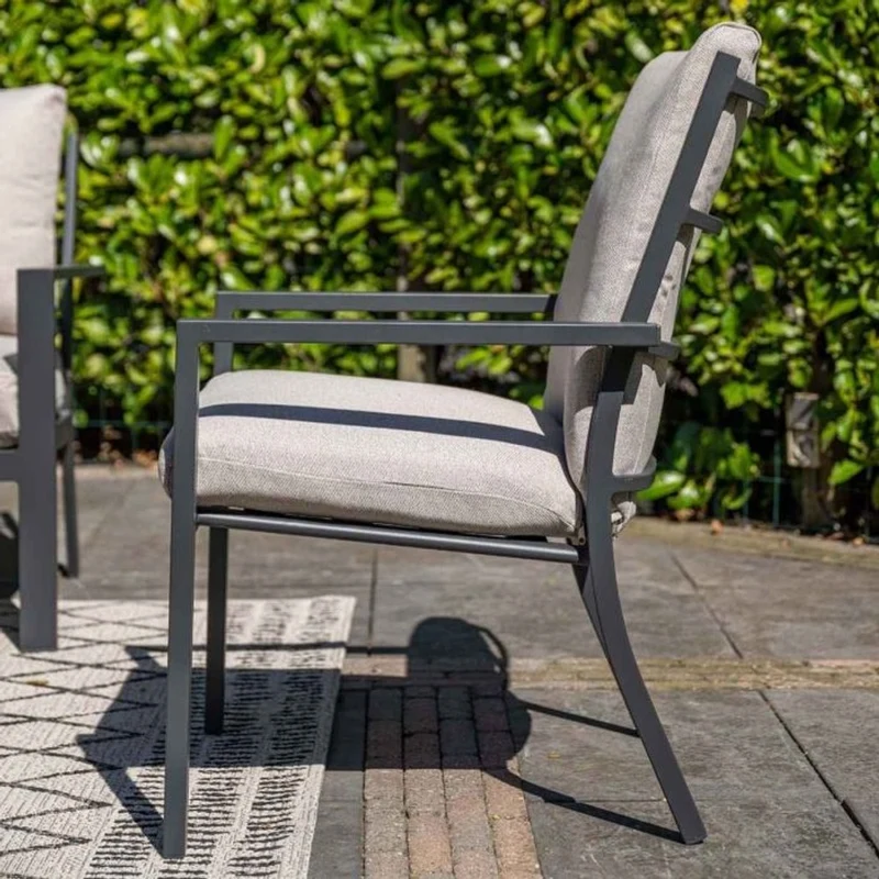 Sergio tuinset 7-delig desert sand met Marbella tuintafel 240x100 cm centostone napoli sand