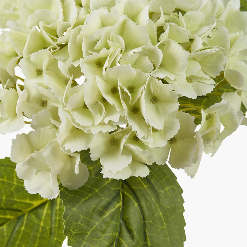 White Hydrangea Faux Flower Bunch
