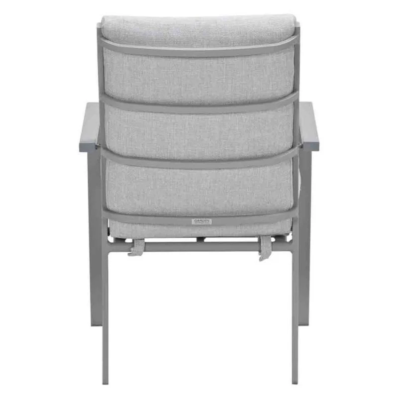 Sergio tuinset 9-delig valley sand met Edison tuintafel ovaal 280x140 cm light teak vironwood