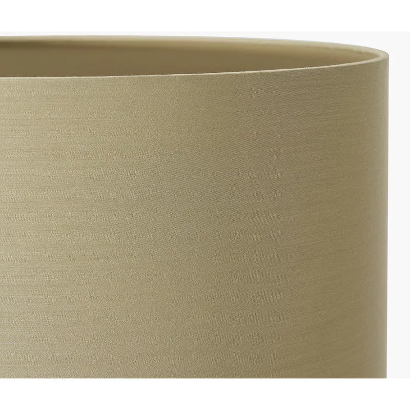 Vulcan Textured Volcanic Effect Grey Stoneware Table Lamp Base with Harry 35cm Taupe Cotton Mix Cylinder Lampshade