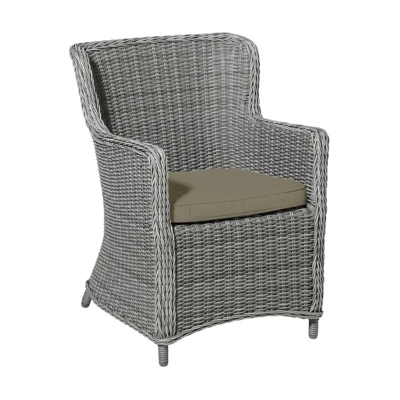 Madison wicker universeel zitkussen Taupe canvas eco+ 48x48 cm