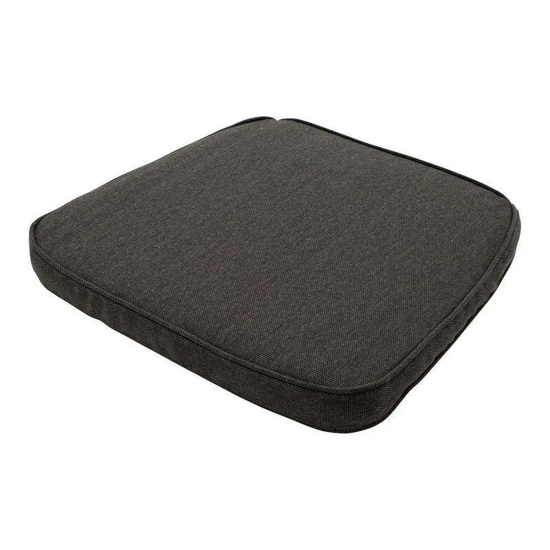 Madison wicker universeel zitkussen Dark grey canvas eco+ 48x48 cm