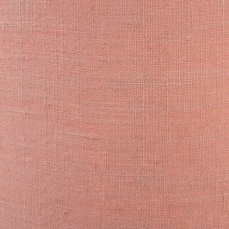 Whitby Natural Wood Tapered 4 Post Floor Lamp Base with Edward 45cm Apricot Linen Cylinder Lampshade