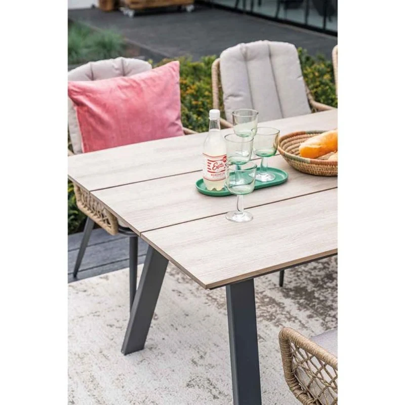 Allasio dining tuinstoel carbon black - Garden Impressions