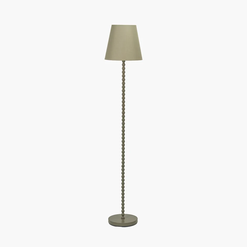 Sophia Olive Metal Bobble Floor Lamp