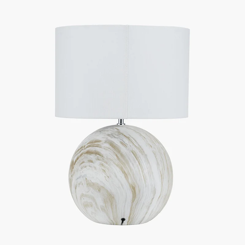 Viejo Grey Large Stone Effect Ceramic Table Lamp