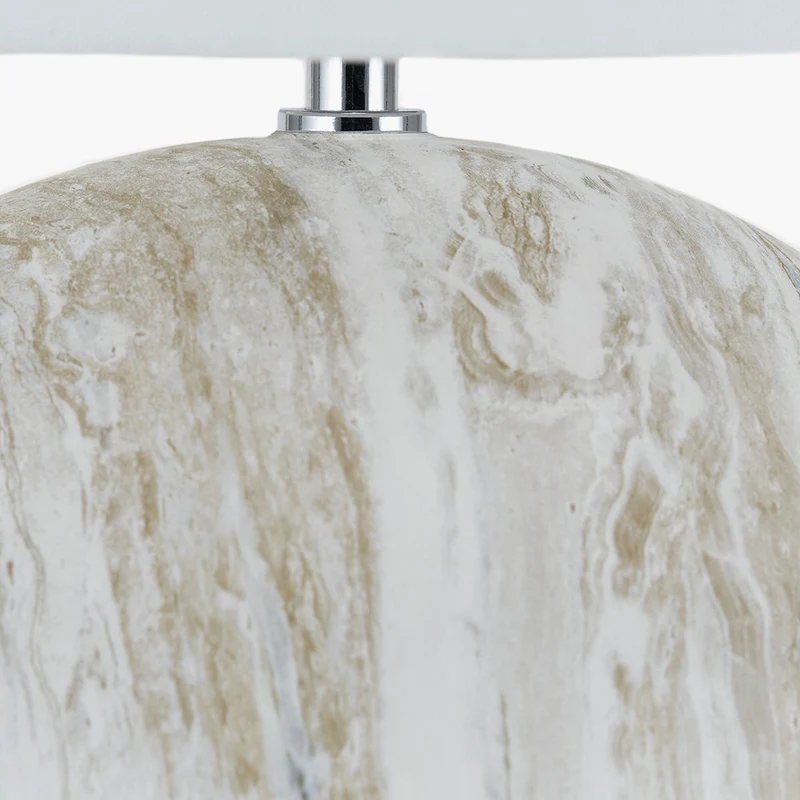 Viejo Grey Large Stone Effect Ceramic Table Lamp