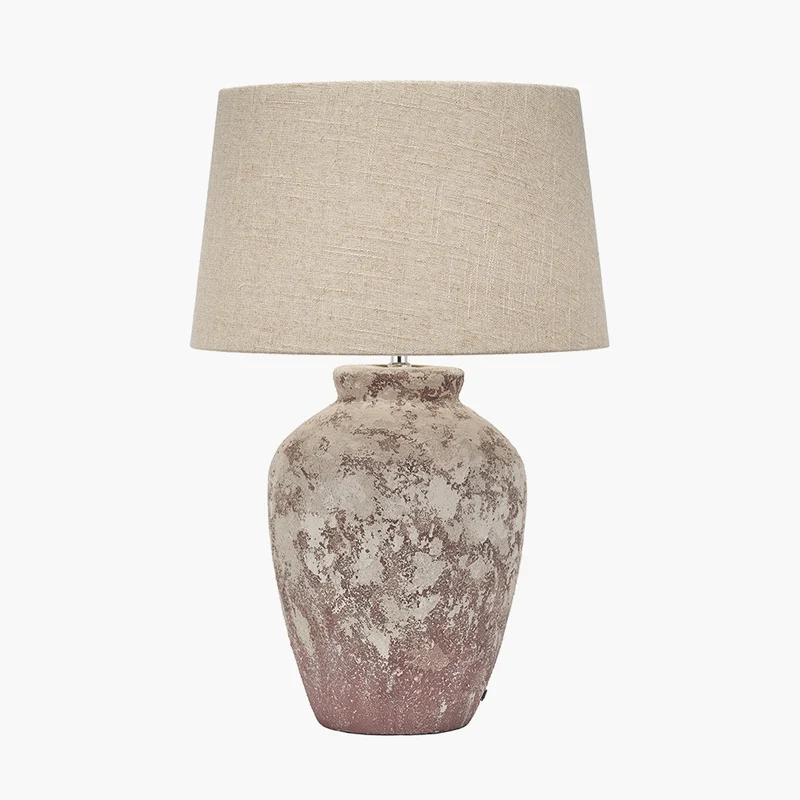 Vanda Clay Stone Textured Ceramic Table Lamp