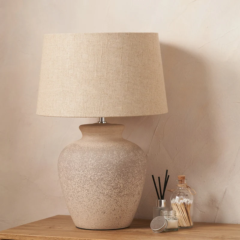 Rhone Ombre Sand Textured Ceramic Table Lamp