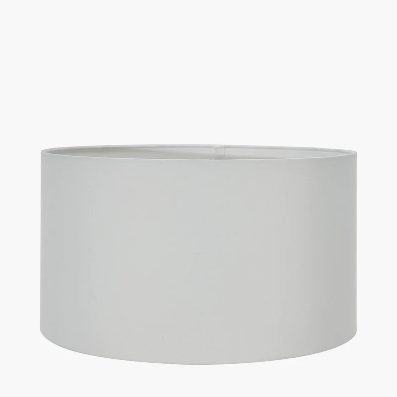 Rhododendron Large Glass Table Lamp Base with Harry 45cm Ivory Cotton Mix Cylinder Lampshade