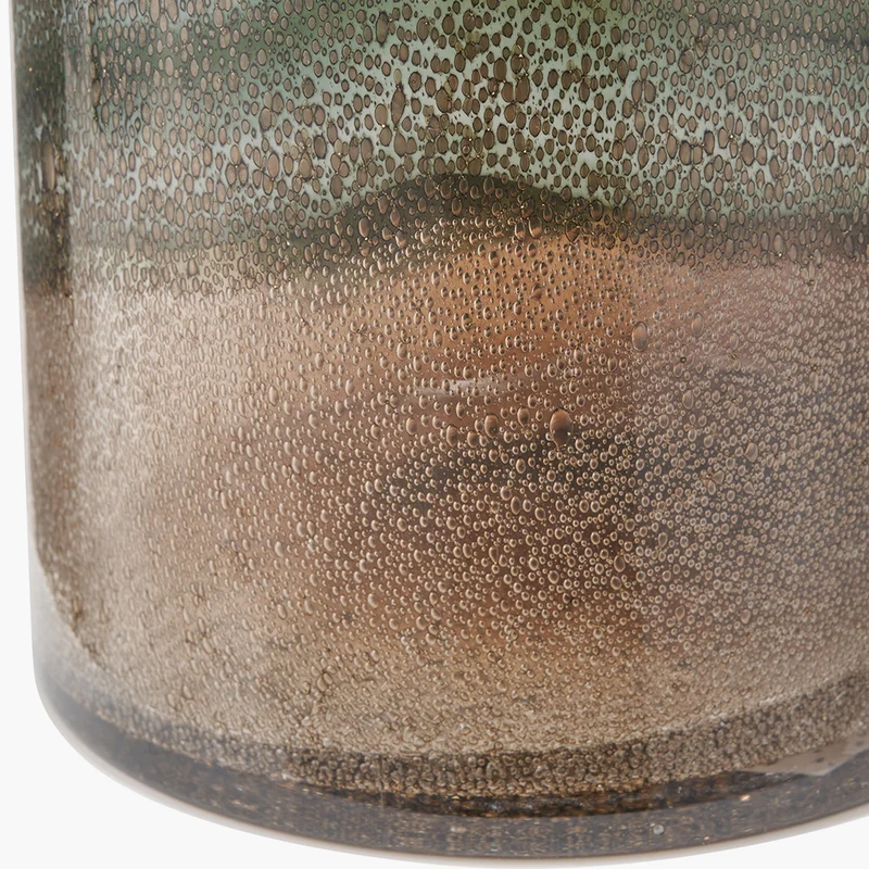 Valtellina Brown and Green Glass Vase