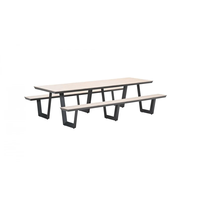 Bell picknick set - 280x178 cm - carbon black - light teak Vironwood