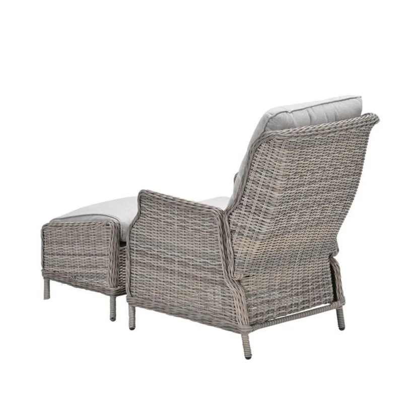 Veracruz verstelbare relaxstoelen incl. voetenbank desert sand