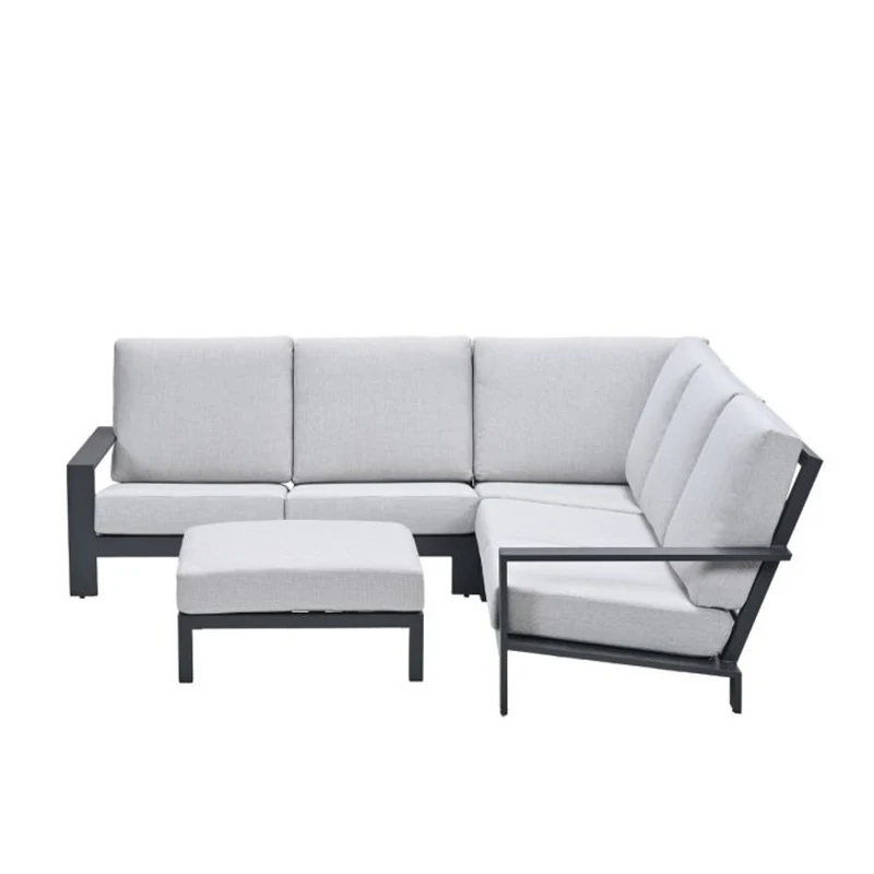Lincoln loungeset antraciet - Garden Impressions