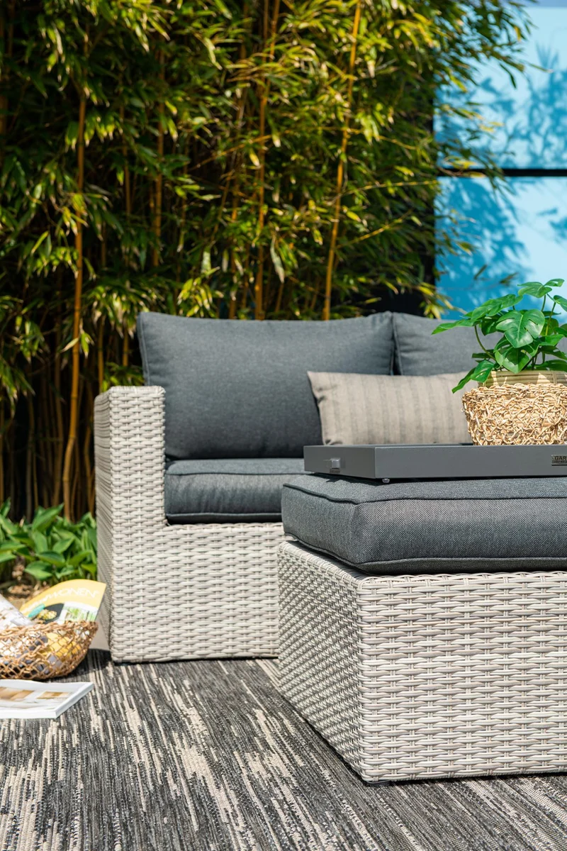 Orangebird loungeset - 4-delig - vintage grey - reflex black