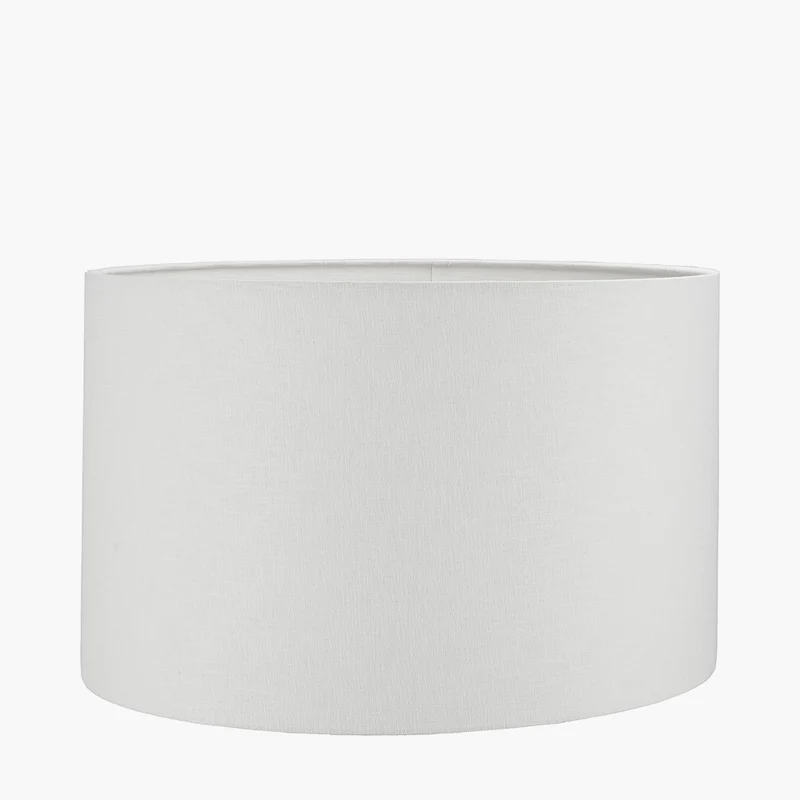 Thea Lillac and Gold Leaf Ceramic Table Lamp Base with Lino 35cm White Self Lined Linen Cylinder Lampshade