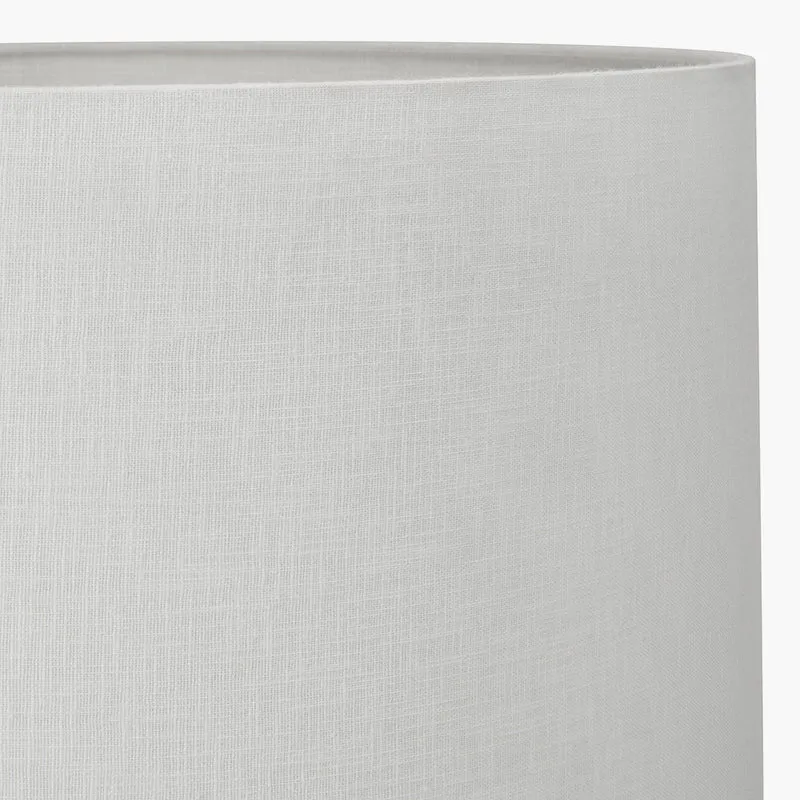 Thea Lillac and Gold Leaf Ceramic Table Lamp Base with Lino 35cm White Self Lined Linen Cylinder Lampshade