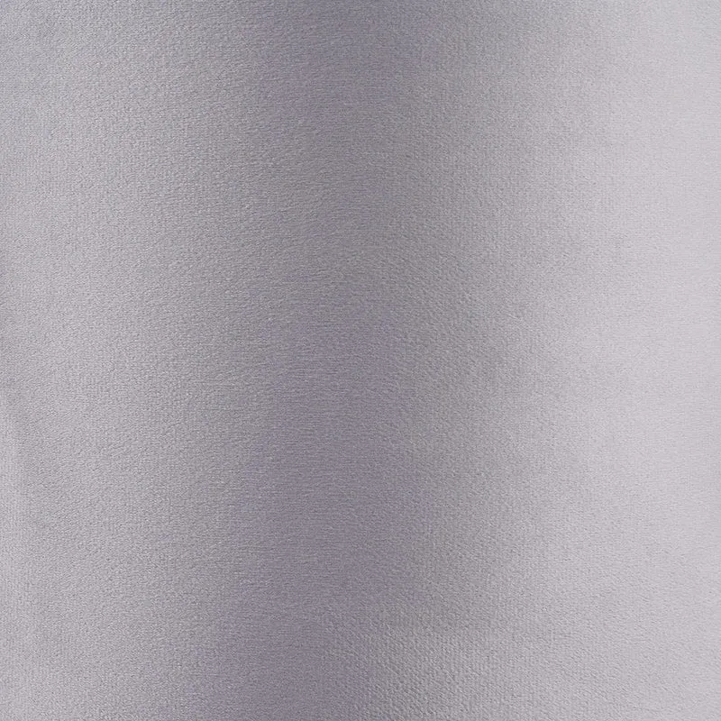 Rene 25cm Light Grey Velvet Cylinder Lampshade