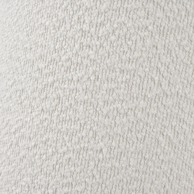 Raya Cinnamon and White Hand Painted Metal Table Lamp Base with Martigues 40cm White Boucle Tapered Lampshade
