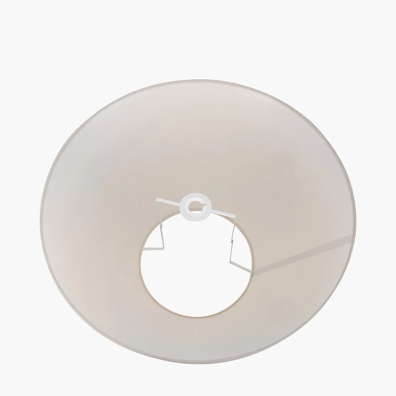 Seychelles 55cm Cream Slubby Cotton Empire Lampshade
